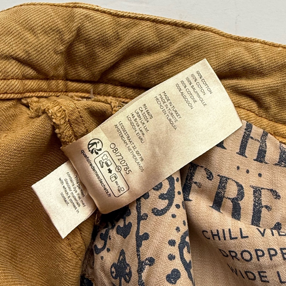 Free People We The Free Chill Vibes Dropped Wide Leg pants new with tags size 27 - Picture 3 of 15